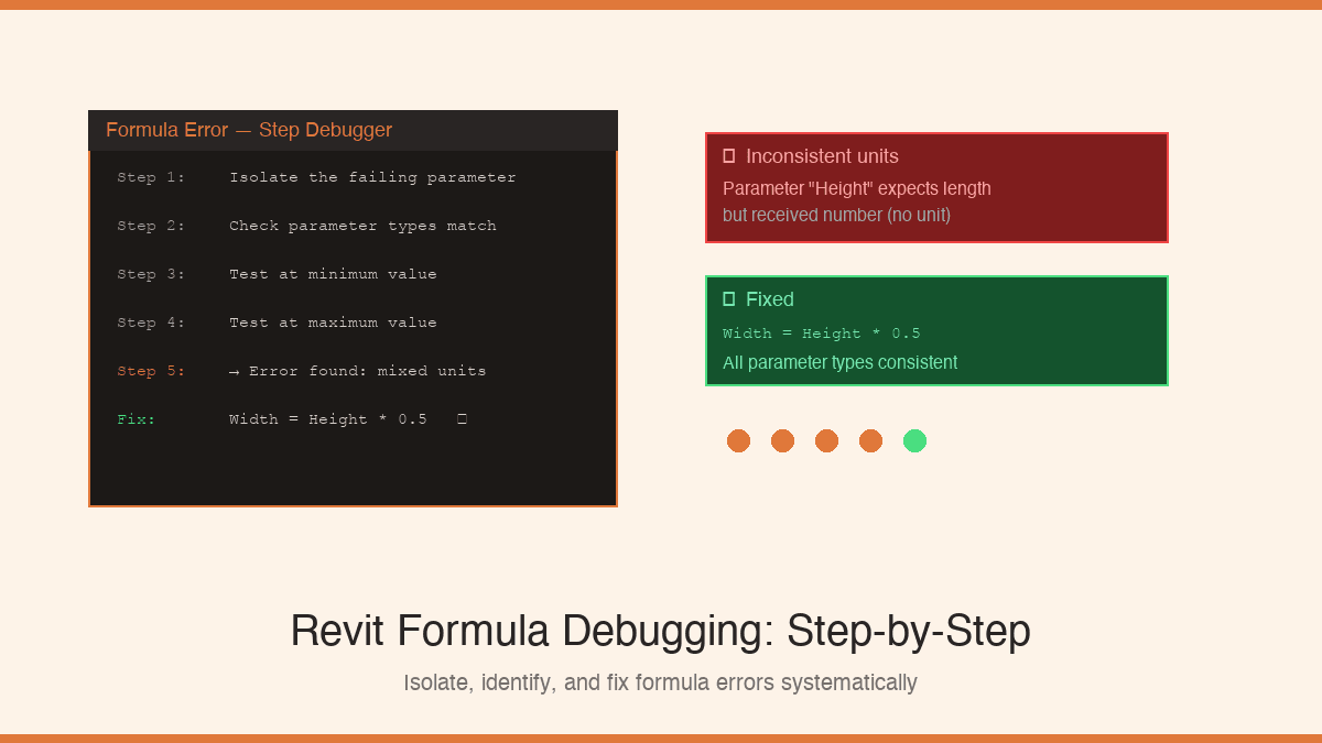 Revit Formula Debugging Step-by-Step Method