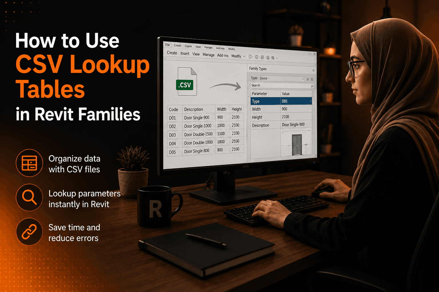 Revit lookup table tutorial — replace nested IF with CSV